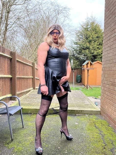 Amateur Crossdresser Kellycd Sexy Milf Black Pvc Dress Pics XHamster