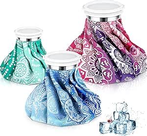 Amazon Nuanchu Pieces Ice Bags For Injuries Reusable Ice Pack Hot Cold Water Bag