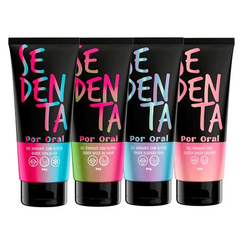 Sedenta por Oral 50g Gel Lubrificante Beijável Comestível Vibrador Líquido Sexo Oral Sex Shop