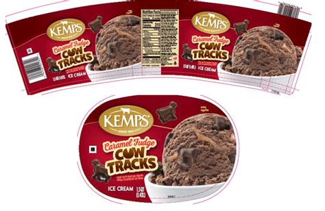 Kemps Old Fashioned Ice Cream Caramel Fudge Cow Tracks Grovara