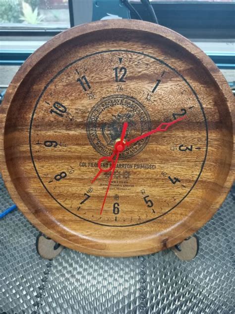 Laser Engraved Magkono Wood Deskwall Clock Lazada Ph