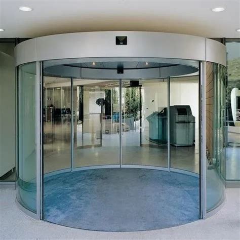 Glass Automatic Revolving Door Size 7 Ft At Rs 2 35 Lakh Piece In Kolkata Srtec Automation