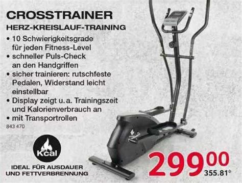 Crosstrainer Herz Kreislauf Training Angebot Bei Selgros