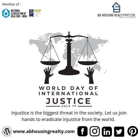 Injustice Is The Biggest Threat In The Society Let Us Join Hands To