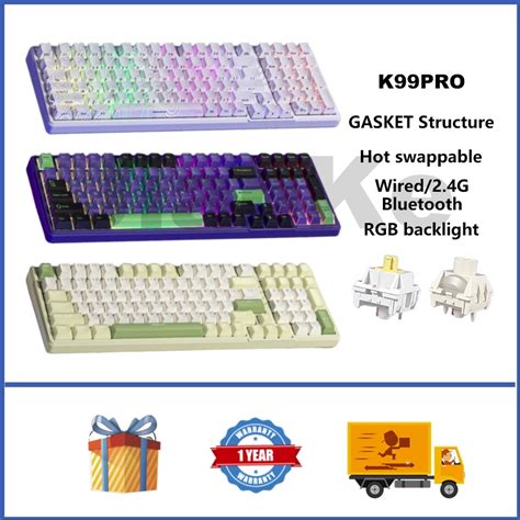 Furycube K Pro Wireless Mechanical Keyboard Hot Swappable Rgb Gasket Custom Gaming Keyboard