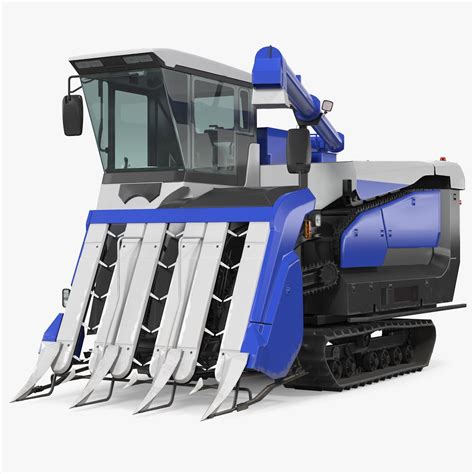 Rice Combine Harvester 3d Model 99 3ds Blend C4d Fbx Ma Obj