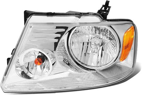 Dna Motoring Oem Hl 0009 L Chrome Factory Style Driver Side Headlight Replacement