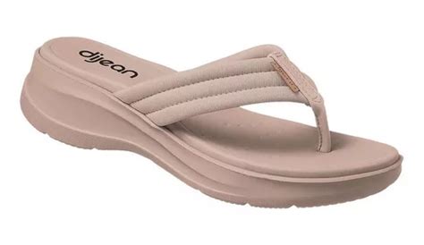 Chinelo Feminino Dijean Conforto Nude Areia Parcelamento Sem Juros