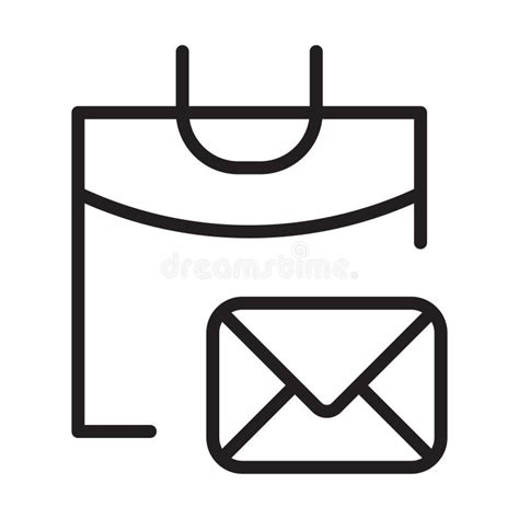 Calendar Outline Icon, Linear Calendar, Black and White Transparent