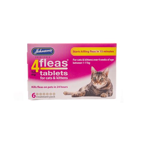 D083 4fleas Tablets For Cats & Kittens - Pack Of 6 | Johnsons
