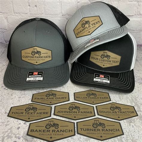 Custom Farm Hats Personalized Ranch Hats Custom Farming Trucker Hats