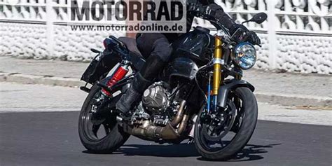 Aprilia RS 457 Based Naked Retro Bike Spied Testing RE Rival