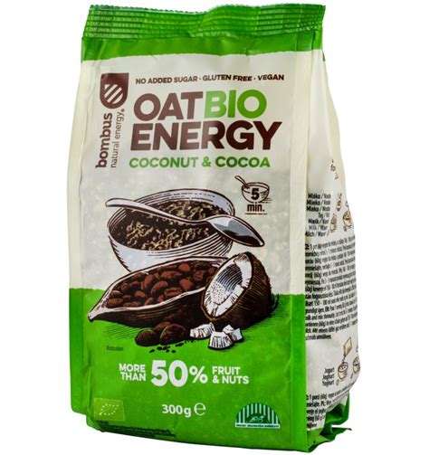 Terci Bio Energy De Ovaz Cu Nuca De Cocos Si Cacao G