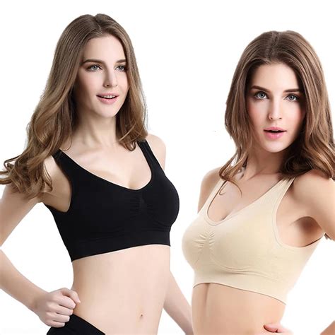 Sem Costura No Pad Suti Para Mulheres Suti Esportivo Bralette De Algod