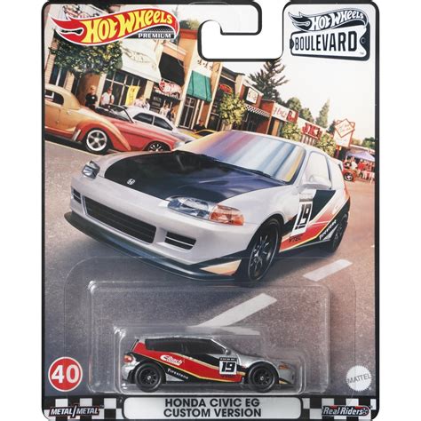 Mattel Hot Wheels Premium Boulevard Cars Honda Civic EG Custom Version New GJT GRM Toys