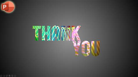 How To Make Animated Thank You Slide In Powerpoint Powerpoint Thank