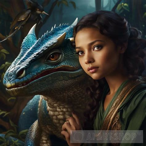 Experience Enchanting Dragon Girl Ai Art