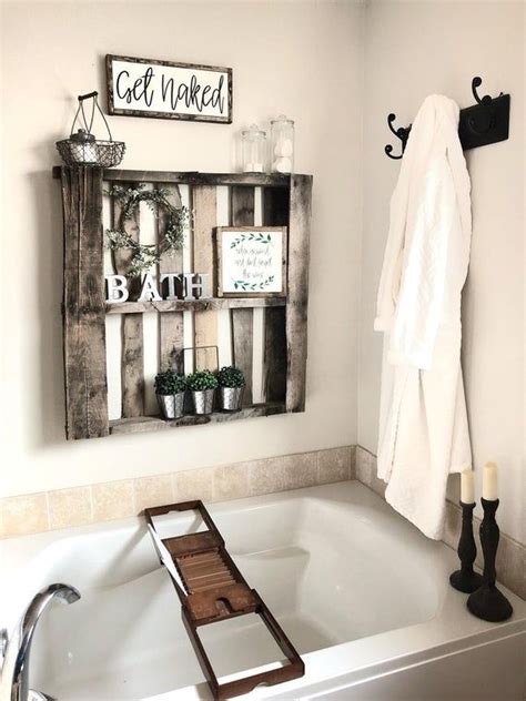 Get Naked Sign For Farmhouse Bathroom Decor