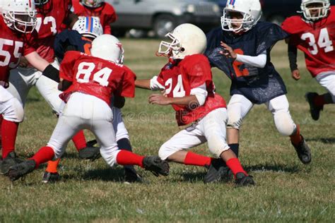 Pee Wee Football Stock Image Image Of Fell Fall Pass 311221