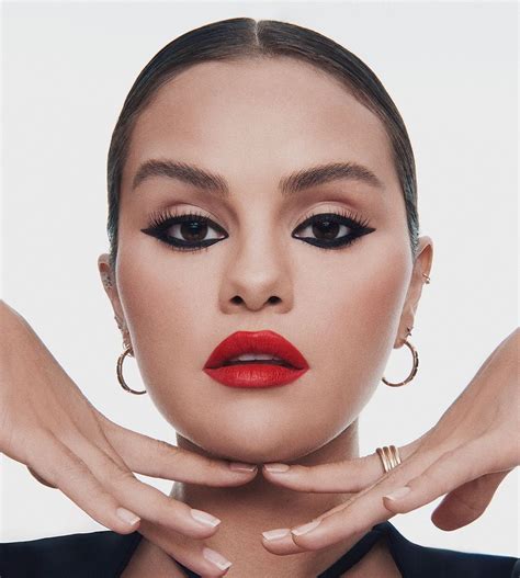 Red Hot Sexy Selena Gomez Selfies Promoting Her Rare Beauty Lipstick Celeblr