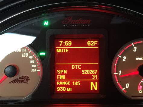 Error code DTC SPN 520267 FMI 31 | Indian Motorcycle Forum