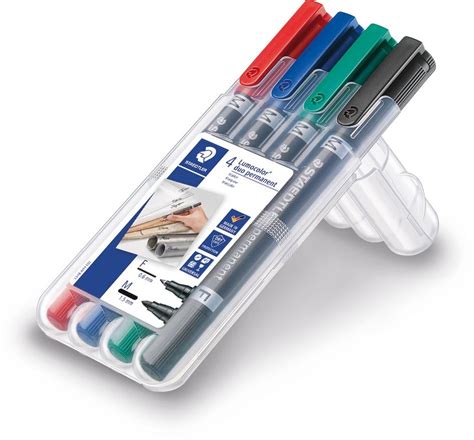 Staedtler Lumocolor Duo 348 marqueur permanent boîte de 4 pièces en