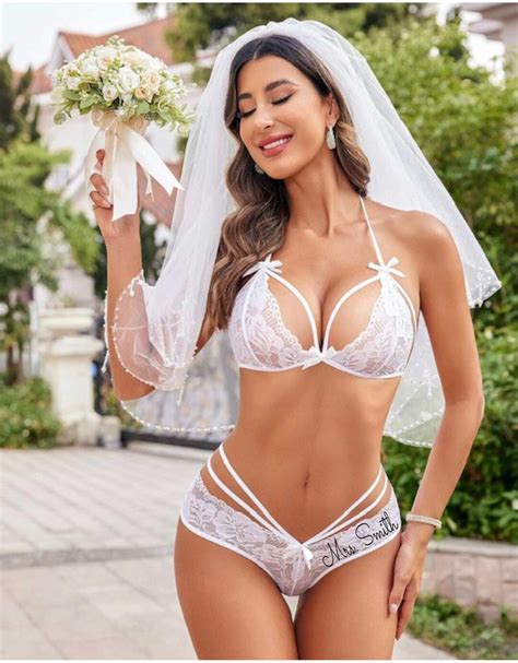 Bride Lingerie Sexy Lingerie Wedding Lingerie Honeymoon Lingerie Bride Panties Wedding Day