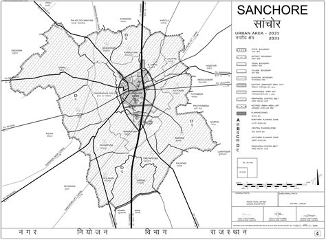 Sanchore Urban Area Map 2031 PDF Download - Master Plans India