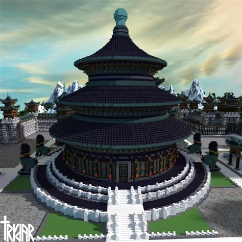 minecraft ming temple  heaven minecraft map