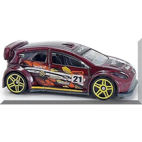Hot Wheels Ford Fiesta HW Off Road Road Rally Burgundy On