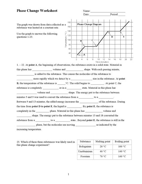 Phase Change Worksheet Answers With Work 8