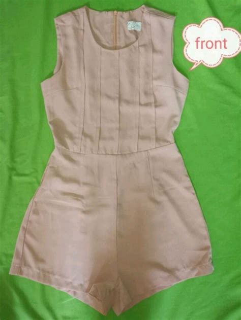 Plain Nude Romper On Carousell