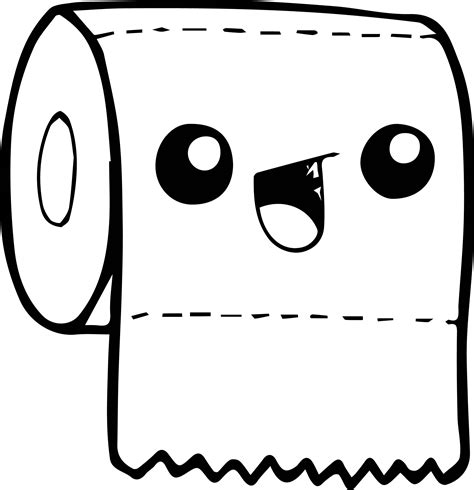 Toilet Paper Coloring Page Toilet Paper For Coloring