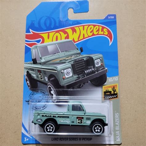 Jual Hot Wheels Kemasan Jelek Land Rover Series Iii Pickup Baja Blazers Green Shopee