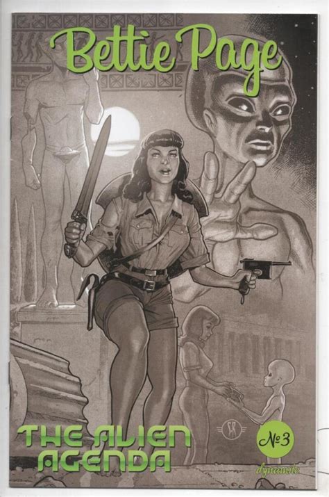 BETTIE PAGE ALIEN AGENDA 3 G Roux Variant VF NM 2022 Betty More In