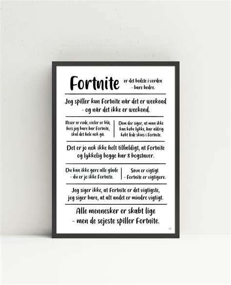 Fortnite Citatkollage A Plakater Stilia Aps