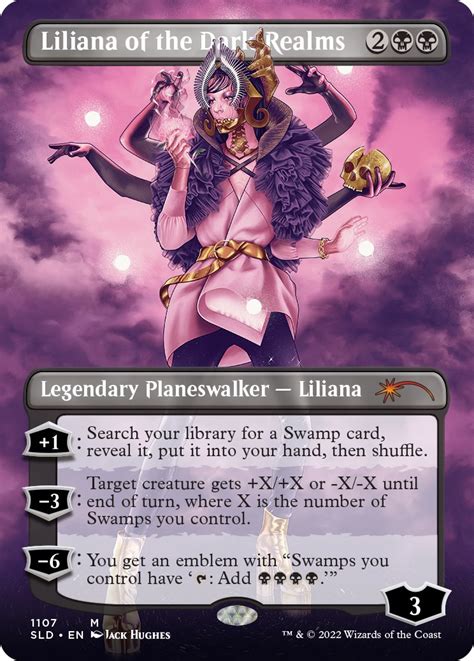 Liliana Of The Dark Realms Altered Art
