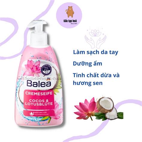 Nước Rửa Tay Balea Diệt Khuẩn Dưỡng Ẩm Da Tay vị chanh gừng và mật ong ...