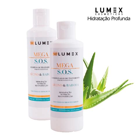 Kit Shampoo E Condicionador Lumex Mega Sos Profissional Ml