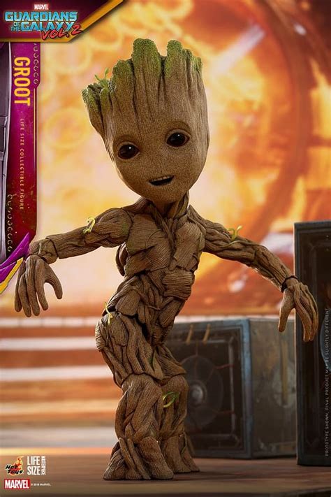 Baby Groot Life Size Figure Dances His Way To Collections From Hot Toys