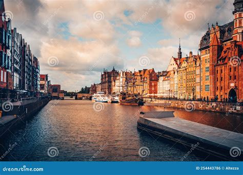 Gdansk River Embankment, Poland Editorial Photo - Image of famous, 2022 ...