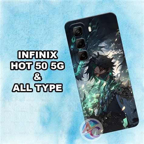 Jual AC68 Softcase Procamera Hp Infinix Hot 50 5g Terbaru 2024 Case Procamera Motif Anime Bisa