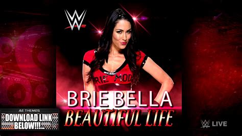 Wwe Beautiful Life Brie Bella Theme Song Ae Arena Effect Youtube Music