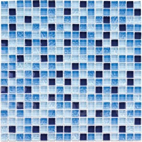 Мозаика стеклянная Bonaparte, Blue Drops 300х300х8 мм 2218260, под ...