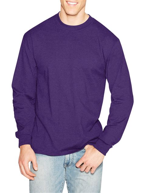 Hanes Men's and Big Men's Premium Beefy-T Long Sleeve T-Shirt, Up To