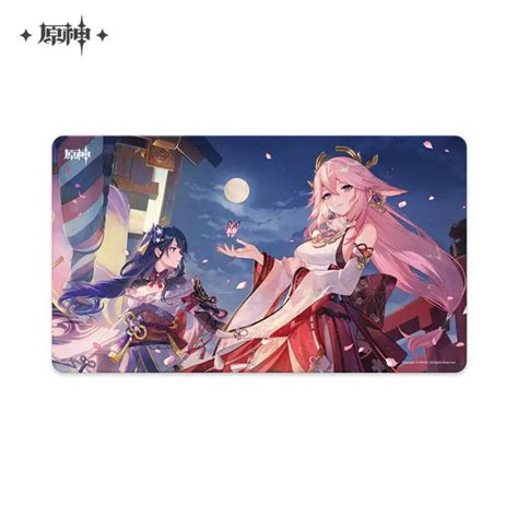 Genshin Impact Desk Mat Raiden Shogun Yae Miko Sino Hobby