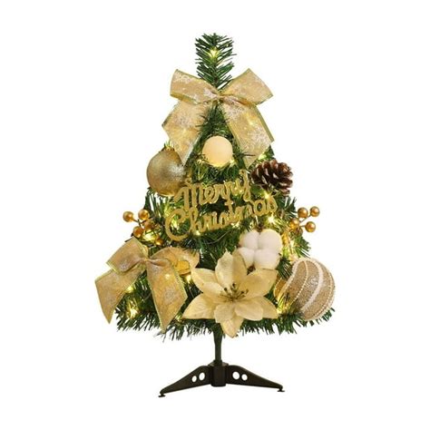 Artificial Christmas Tree 45cm 60cm Christmas Tree Ornaments Desktop ...