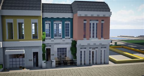 Colorful Townhouses Minecraft Map