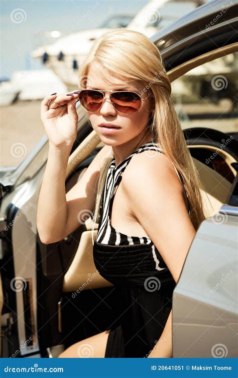 Car And Babe Stock Image Image Of Auto Cute Person 20641051