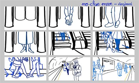 No Clue Man Storyboard And Animatic On Behance